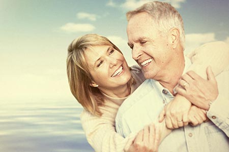 Happy mature couple