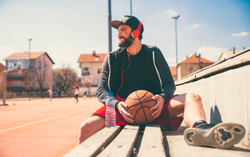 A man enjoying outdoor