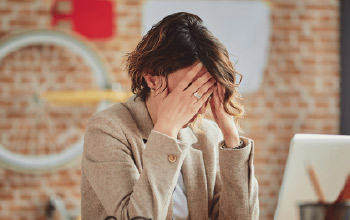 A woman under stress