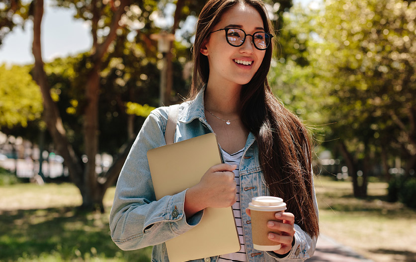 Woman with Luxottica brands eyewear
