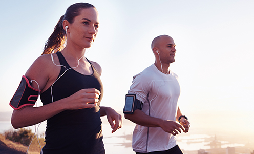  Jogging with colleagues