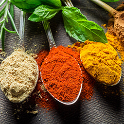 Colourful tasty spices