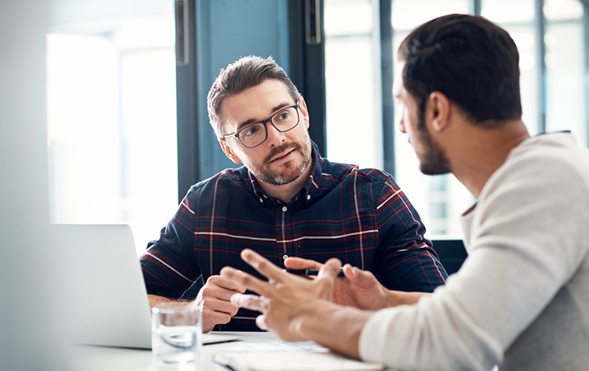 A man sharing his mental health issue
